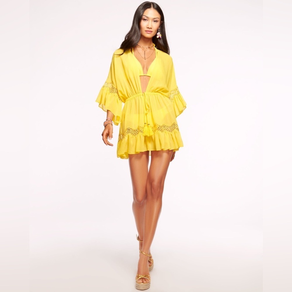 Ramy Brook Amalia Embellished Coverup Mini Dress - Picture 2 of 4